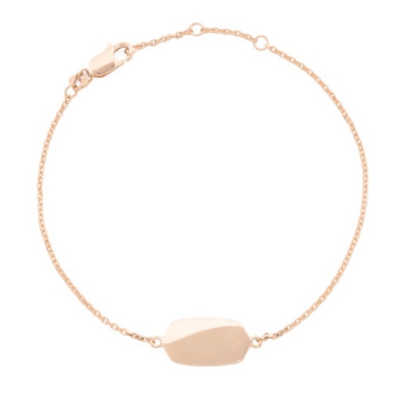 NWT Kendra Scott 18k Rose Gold Sterling Silver Elaina Bracelet - Picture 1 of 4